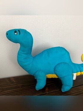 Vintage Blue Dinosaur Plush